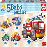 JUEGO 5 PUZZLES BABY VEHICULOS 14866