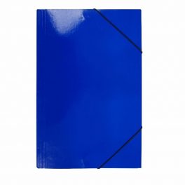 CARPETA OFICIO CARTON CON ELASTICO AZUL (002) ADIX