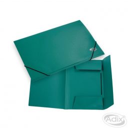 CARPETA OFICIO PLASTICA CON ELASTICO VERDE (004) ADIX