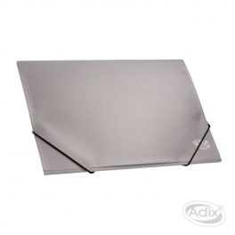 CARPETA OFICIO PLASTICA CON ELASTICO GRIS (005) ADIX