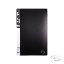 CARPETA A4 40 FUNDAS NEGRO (008) ADIX