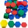 PESOS PLASTICOS HEXAGONALES 54PCS. G960 (48)