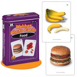 FLASH CARDS ALIMENTOS 62 UNI. 7,5 X 10 CMS WFC-04