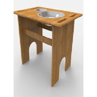 MUEBLE LAVAPLATOS DE MADERA