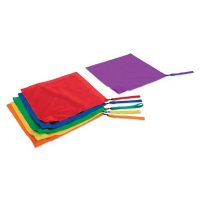 BANDERAS RITMICAS C/PESO 6 UND.50x50CMS.VRFL-20PK6