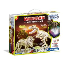 Arqueojugando T-Rex y Triceratops Fluorescente