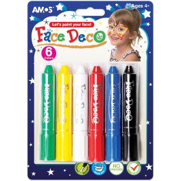 PINTURA FACIAL 6 COLORES CRAYON TWIST FD5B6