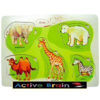 PUZZLE ZOO ANIMALES SALVAJES HJ982685 (48)