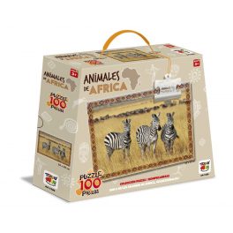 PUZZLE 100 PIEZAS ANIMALES DE AFRICA - CEBRA