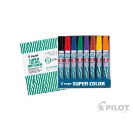 MARCADOR PERMANENTE SCA BISELADO SET 8U PILOT