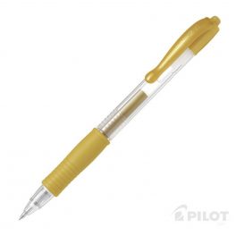 LAPIZ GEL G-2 0.7 DORADO METALICO PILOT