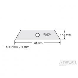 CUCHILLO INDUSTRIAL DE 17,5MM. CON INCRUSTACION ANTIDESLIZANTE