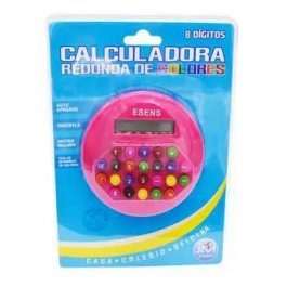 CALCULADORA REDONDA DE COLORES 8 DIG. 7430 (12-72)