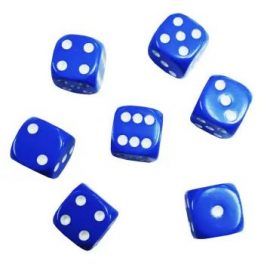 DADOS 19MM. TFB-19 MR AZUL SET DE 50 UNIDADES. (50-2000)
