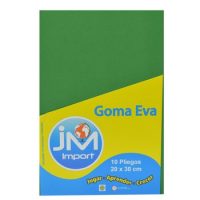 GOMA EVA OFICIO 10UND. VERDE MUSGO A014 (50)
