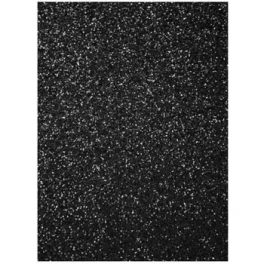 GOMA EVA GLITTER PLIEGO 10 U. H019 NEGRO 45X60(10)