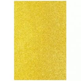 GOMA EVA OF.10UND.GLITTER AMARILLO 20X30CM H047