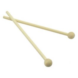 BAQUETAS DE MADERA PARA METALOFONOS (2 UNIDADES)