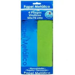 PAPEL MET. DISP. 50X76CM 4PL. AZUL-VERDE (12-144)