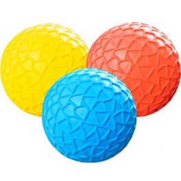 SET DE 3 PELOTAS DE GOMA C/TEXTURA 20 CM.BRU0073