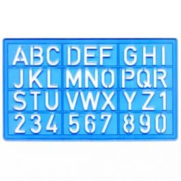 NORMOGRAFO LETRAS Y NUMEROS 35X22 ST-075 (12-144)