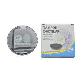 TAMPON DACTILAR CIRCULAR NEGRO C/TAPA (12-288)