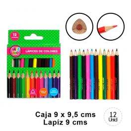 SET 12 LAPICES CORTOS DE COLORES