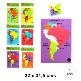 MAPA DE AMERICA DEL SUR EVA