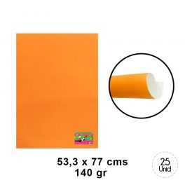 CARTULINA ARTETOP 53,3X77CM140GR HIL9 NARANJA