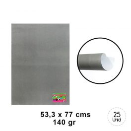 CARTULINA ARTETOP 53,3X77CM 140GRS HILADO 9 GRIS 25 UNIDADES