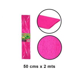 PAPEL CREPE 10 PLIEGOS COLOR FUXIA