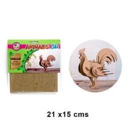 GALLO ARMABLE 3D PUZZLE