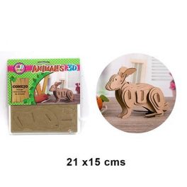 CONEJO ARMABLE 3D PUZZLE