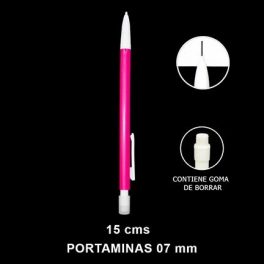 PORTAMINAS 0,7MM FUXIA X100