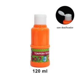 TEMPERA NEON NARANJA 120ML