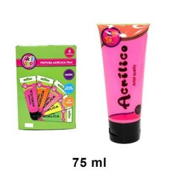 PINTURA ACRILICA 75 ML NEON ROSA