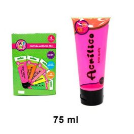 PINTURA ACRILICA 75 ML NEON FUCSIA