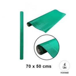 CARTON CORRUGADO METALICO VERDE x 50 U