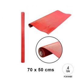 CARTON CORRUGADO METALICO ROJO x 50U