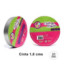 CINTA REGALO 1,8 CM CROME SILVER