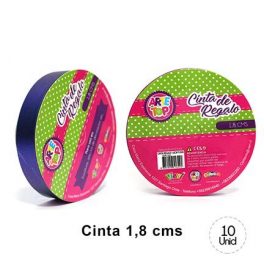 CINTA REGALO 1,8 CM CROME AZUL