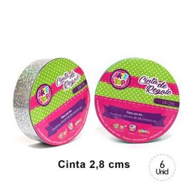CINTA REGALO 2,8 CM HOLOGRAFICA
