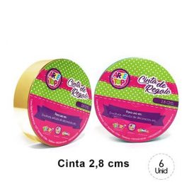 CINTA REGALO 2,8 CM GOLDEN