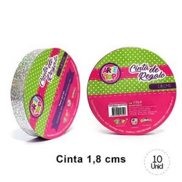 CINTA REGALO 1,8 CM HOLOGRAFICA