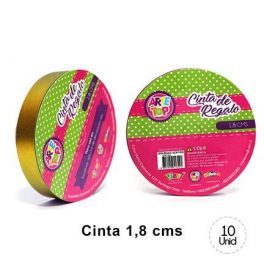 CINTA REGALO 1,8 CM GOLDEN
