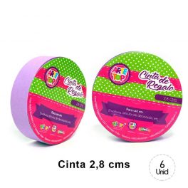 CINTA REGALO 2,8 CM PASTEL LILA