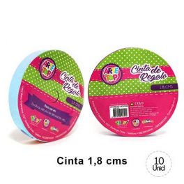CINTA REGALO 1,8 CM PASTEL CELESTE