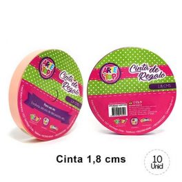 CINTA REGALO 1,8 CM PASTEL MELON
