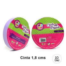 CINTA REGALO 1,8 CM PASTEL LILA