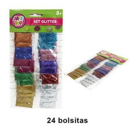 SET GLITTER MIX X 24PIEZAS